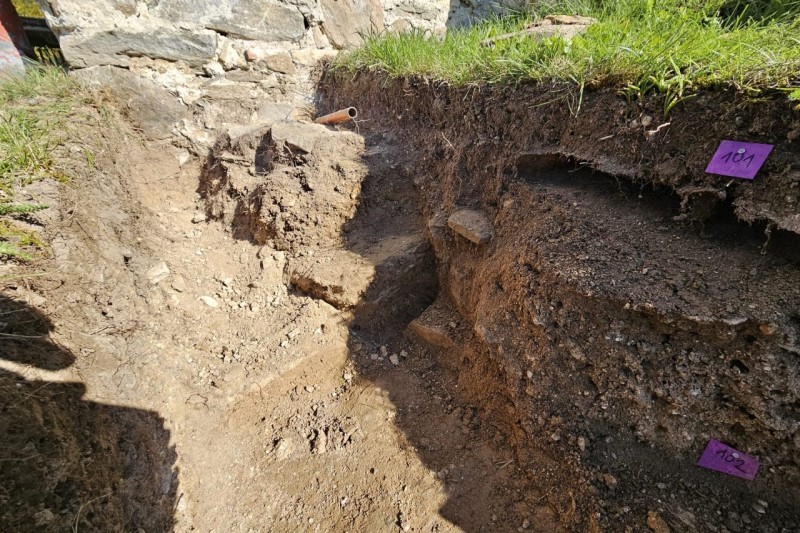 Dolní Čepí, archeologický výzkum. Foto: František Jirků, Český rozhlas.