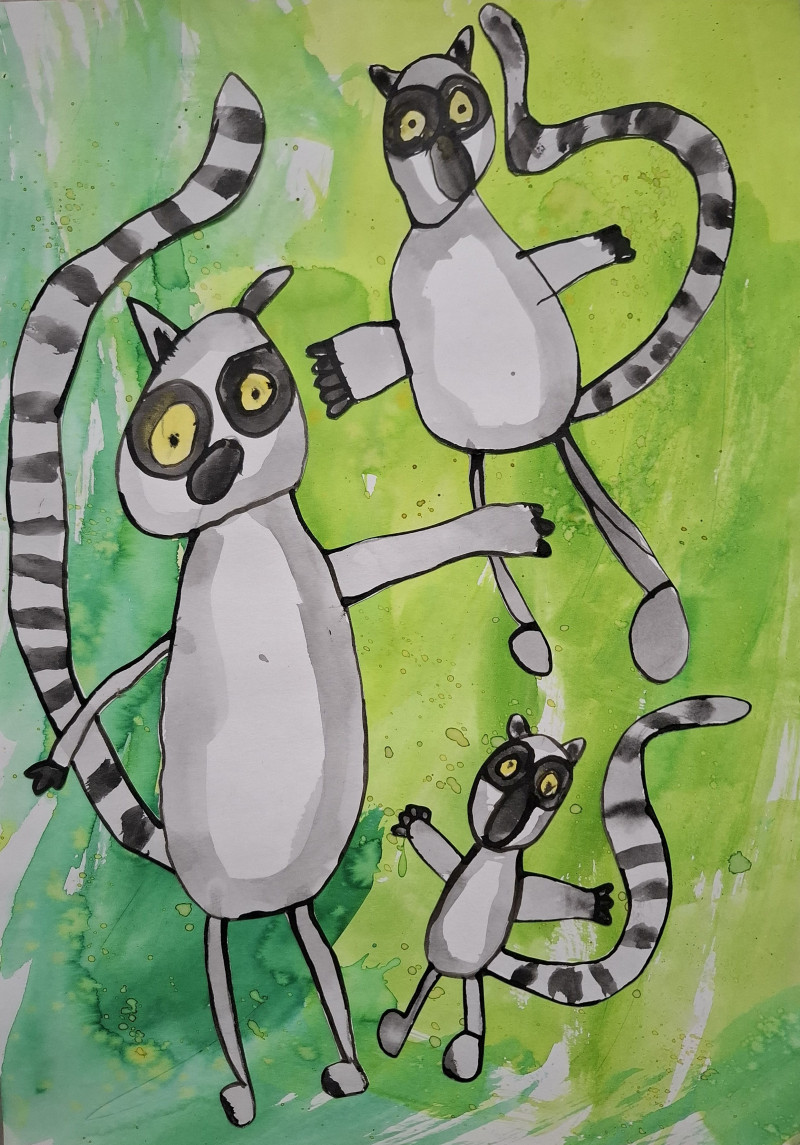 2. místo 7-10 let - Martin Rytych (8 let), ZŠ speciální a praktická Jihlava: Lemuří hra